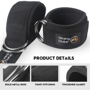 สายรัดข้อเท้า ออกกำลังกายขา  D-ring ปรับได้ สายรัดข้อเท้า ขา ฝึก กีฬา